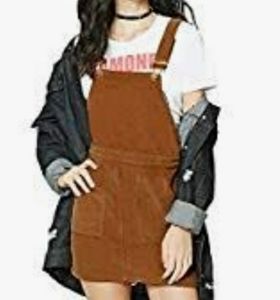 HaoDuoYi Classic Overall Suspender A Line Corduroy